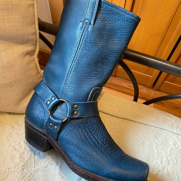 Frye Harness 12R Boot Teal Size 10 - Picture 6 of 8